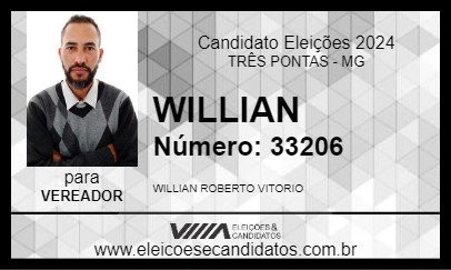 Candidato WILLIAN 2024 - TRÊS PONTAS - Eleições