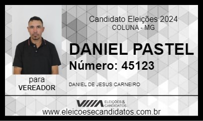 Candidato DANIEL PASTEL 2024 - COLUNA - Eleições