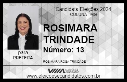 Candidato ROSIMARA TRINDADE 2024 - COLUNA - Eleições