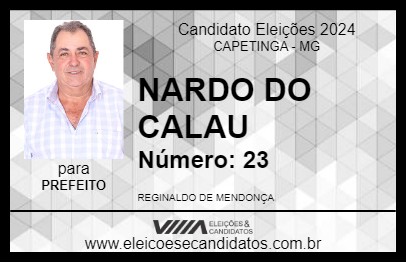 Candidato NARDO DO CALAU 2024 - CAPETINGA - Eleições