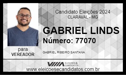 Candidato GABRIEL LINDS 2024 - CLARAVAL - Eleições