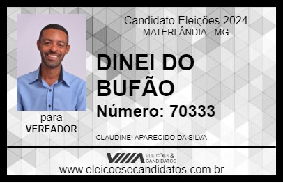 Candidato DINEI DO BUFÃO 2024 - MATERLÂNDIA - Eleições