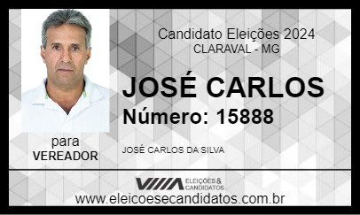 Candidato JOSÉ CARLOS 2024 - CLARAVAL - Eleições