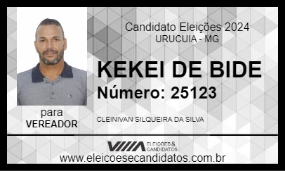 Candidato KEKEI DE BIDE 2024 - URUCUIA - Eleições