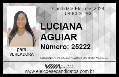 Candidato LUCIANA AGUIAR 2024 - URUCUIA - Eleições