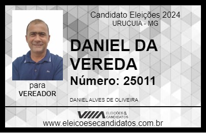 Candidato DANIEL DA VEREDA 2024 - URUCUIA - Eleições