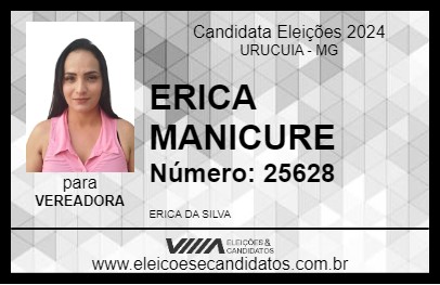 Candidato ERICA MANICURE 2024 - URUCUIA - Eleições