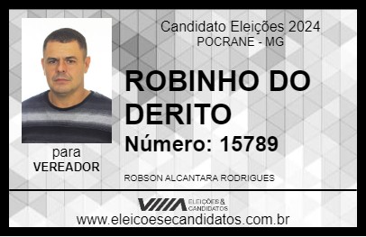 Candidato ROBINHO DO DERITO 2024 - POCRANE - Eleições