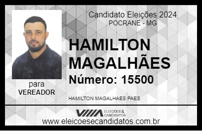 Candidato HAMILTON MAGALHÃES 2024 - POCRANE - Eleições