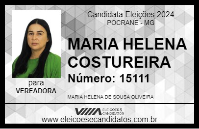 Candidato MARIA HELENA COSTUREIRA 2024 - POCRANE - Eleições