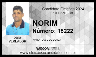 Candidato NORIM 2024 - POCRANE - Eleições