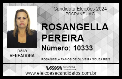 Candidato ROSANGELLA PEREIRA 2024 - POCRANE - Eleições