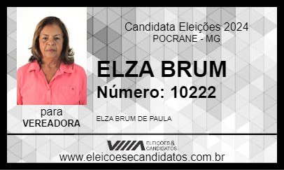 Candidato ELZA BRUM 2024 - POCRANE - Eleições