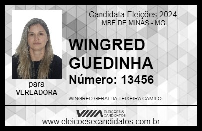 Candidato WINGRED GUEDINHA 2024 - IMBÉ DE MINAS - Eleições