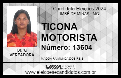 Candidato TICONA MOTORISTA 2024 - IMBÉ DE MINAS - Eleições