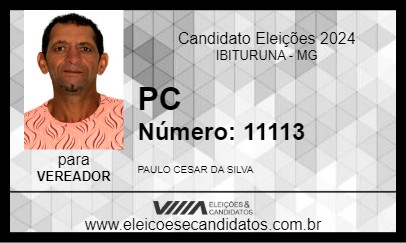 Candidato PC 2024 - IBITURUNA - Eleições