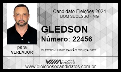 Candidato GLEDSON 2024 - BOM SUCESSO - Eleições