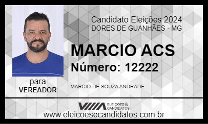 Candidato MARCIO ACS 2024 - DORES DE GUANHÃES - Eleições