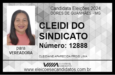 Candidato CLEIDI DO SINDICATO 2024 - DORES DE GUANHÃES - Eleições