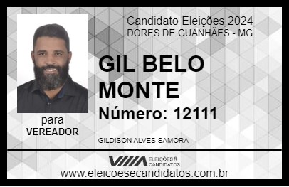 Candidato GIL BELO MONTE 2024 - DORES DE GUANHÃES - Eleições