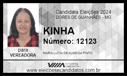 Candidato KINHA 2024 - DORES DE GUANHÃES - Eleições