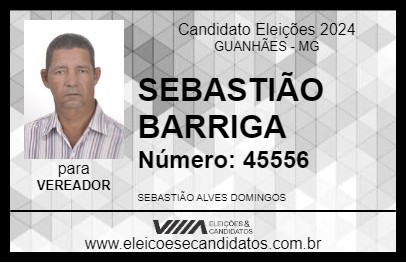 Candidato SEBASTIÃO BARRIGA 2024 - GUANHÃES - Eleições