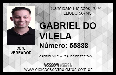 Candidato GABRIEL DO VILELA 2024 - HELIODORA - Eleições