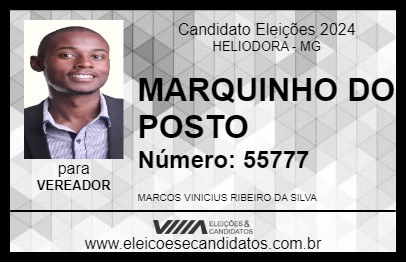 Candidato MARQUINHO DO POSTO 2024 - HELIODORA - Eleições