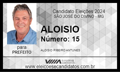 Candidato ALOISIO 2024 - SÃO JOSÉ DO DIVINO - Eleições