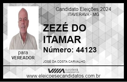 Candidato ZEZÉ DO ITAMAR 2024 - ITAVERAVA - Eleições