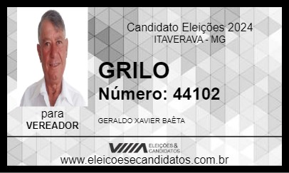 Candidato GRILO 2024 - ITAVERAVA - Eleições