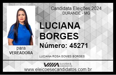 Candidato LUCIANA BORGES 2024 - DURANDÉ - Eleições