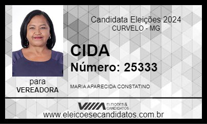 Candidato CIDA 2024 - CURVELO - Eleições