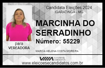 Candidato MARCINHA DO SERRADINHO 2024 - IGARATINGA - Eleições