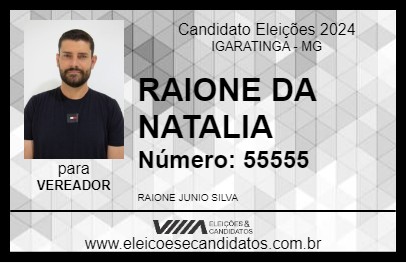 Candidato RAIONE DA NATALIA 2024 - IGARATINGA - Eleições