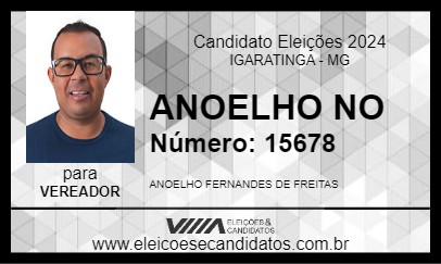 Candidato ANOELHO NO 2024 - IGARATINGA - Eleições