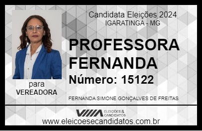 Candidato PROFESSORA FERNANDA 2024 - IGARATINGA - Eleições