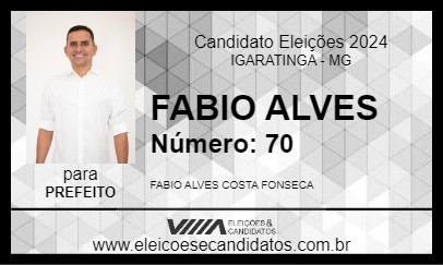 Candidato FABIO ALVES 2024 - IGARATINGA - Eleições