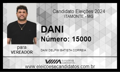 Candidato DANI 2024 - ITAMONTE - Eleições