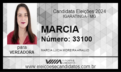 Candidato MARCIA 2024 - IGARATINGA - Eleições