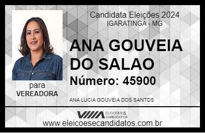 Candidato ANA GOUVEIA DO SALAO 2024 - IGARATINGA - Eleições