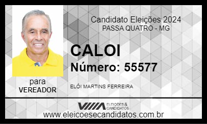 Candidato CALOI 2024 - PASSA QUATRO - Eleições