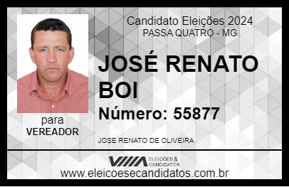 Candidato JOSÉ RENATO BOI 2024 - PASSA QUATRO - Eleições