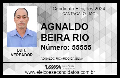 Candidato AGNALDO BEIRA RIO 2024 - CANTAGALO - Eleições