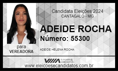 Candidato ADEIDE ROCHA 2024 - CANTAGALO - Eleições