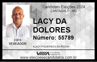 Candidato LACY DA DOLORES 2024 - CANTAGALO - Eleições