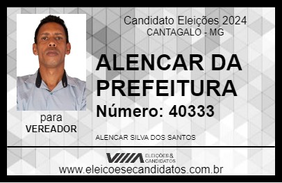 Candidato ALENCAR DA PREFEITURA 2024 - CANTAGALO - Eleições