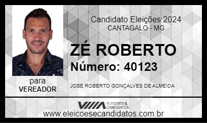 Candidato ZÉ ROBERTO 2024 - CANTAGALO - Eleições