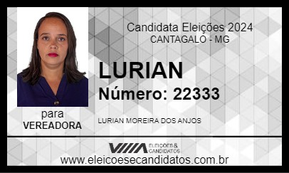 Candidato LURIAN 2024 - CANTAGALO - Eleições