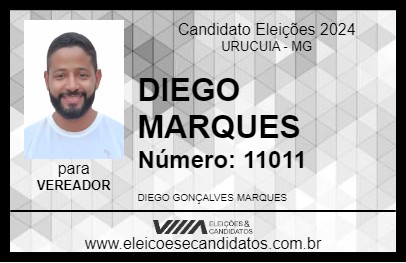 Candidato DIEGO MARQUES 2024 - URUCUIA - Eleições